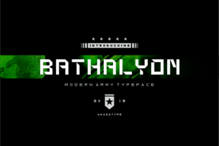 Bathalyon Army: The Futuristic Display Font for Bold Brands