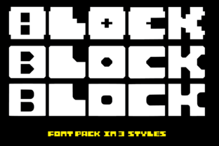 Block Family: A Chunky Display Font for Modern Makers