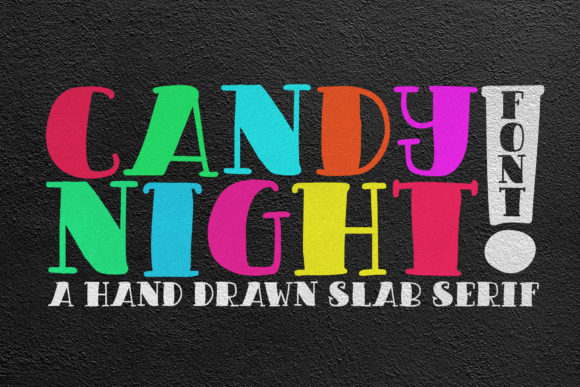 Candy Night: A Charming Display Font for Makers