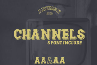Channels Family: A Bold Retro Display Font for Modern Design