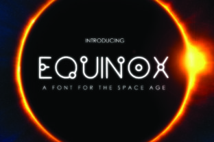 Equinox: A Futuristic Display Font for Modern Crafters