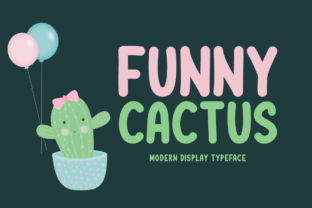 Funny Cactus: A Playful Display Font for Makers