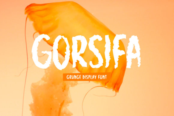 Gorsifa: A Grungy Display Font for Bold Editorial Design
