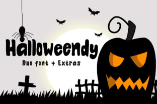 Halloweendy: A Playful Display Font for Spooky Crafts
