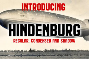 Hindenburg: A Retro Display Font for Makers