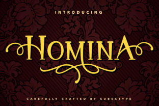 Homina Display Font for Modern Branding Projects