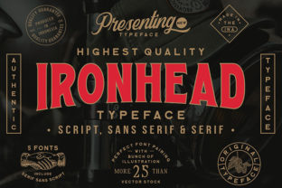 Ironhead: The Bold Display Font for Crafters