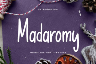 Madaromy: The Fun Monoline Display Font for Happy Campaigns