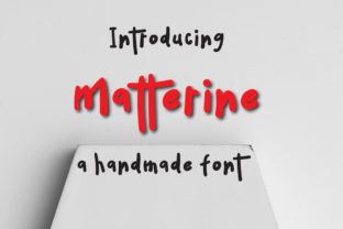 Matterine: A Playful Display Font for Bold Web Headers