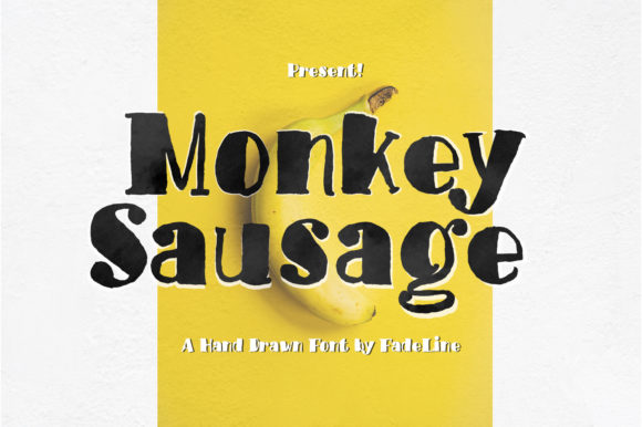 Monkey Sausage: A Playful Display Font for Editorial Design