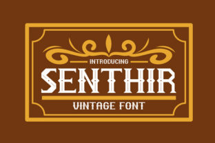 Senthir: A Bold Vintage Typeface for Modern Branding