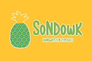 Sondowk: The Handwritten Display Font for Branding