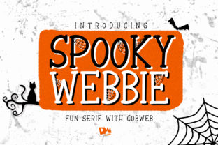 Spooky Webbie: A Playful Halloween Display Font for Designers