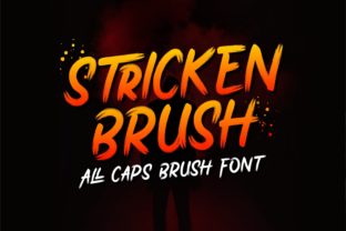 Stricken Brush: A Modern Display Font for Editorial Design