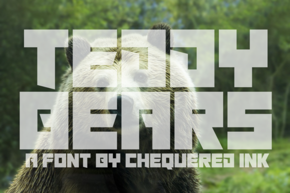 Teddy Bears Font: The Perfect Display Typeface for Crafters