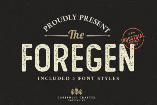 The Foregen: A Vintage Display Font for Bold Campaigns
