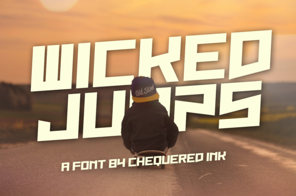 Wicked Jumps: A Bold Display Font for Web Headers